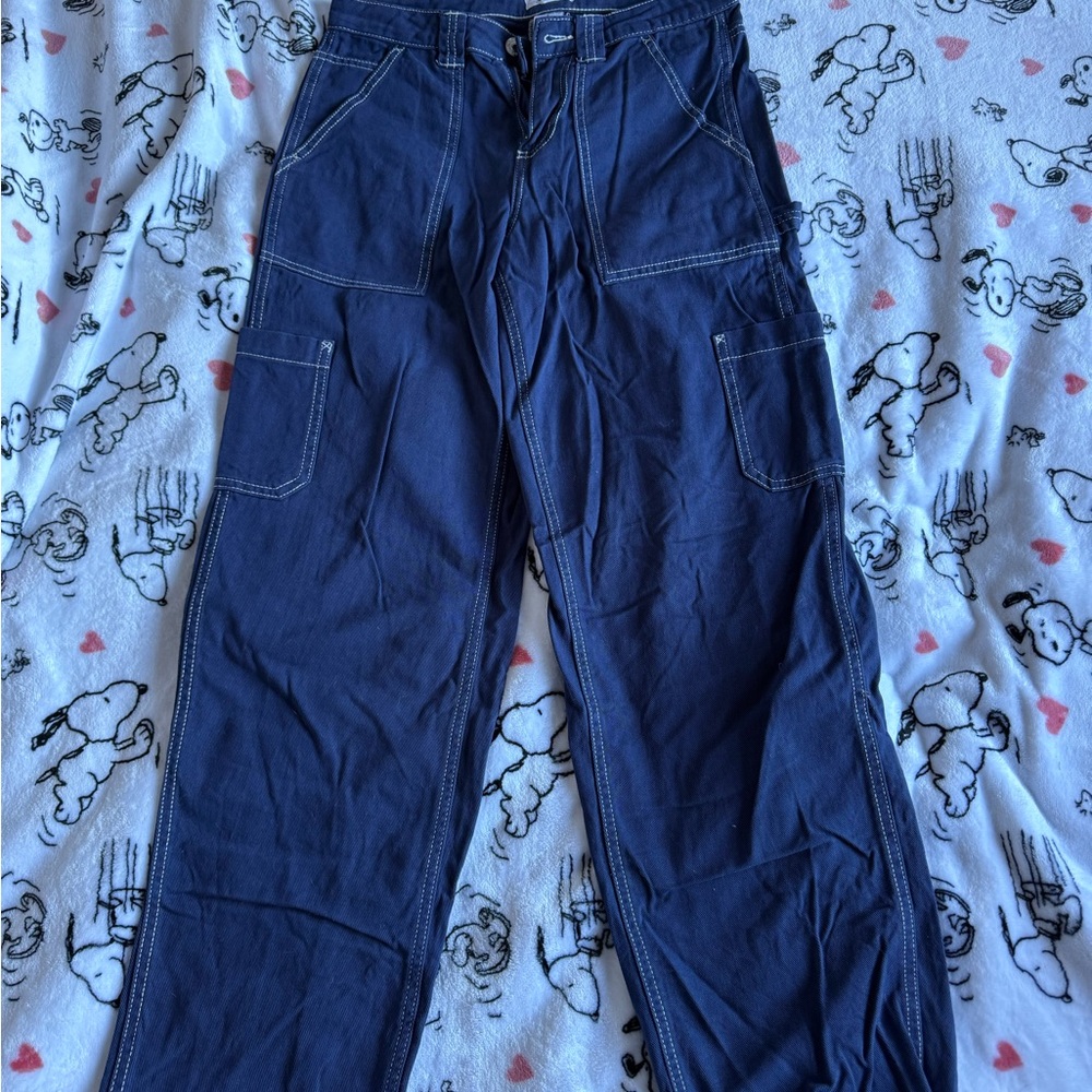 Blue Cargo Pants